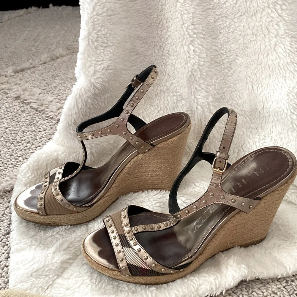 Burberry Wedges size EU 37 / US 6.5 - Picture 2 of 5